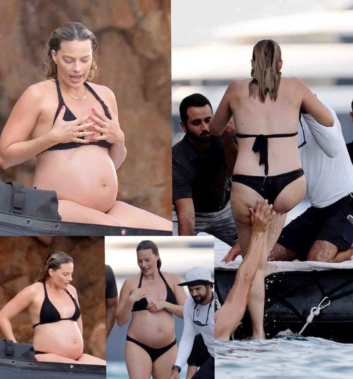 Pregnant Margot stuns in bikini – news.com.au